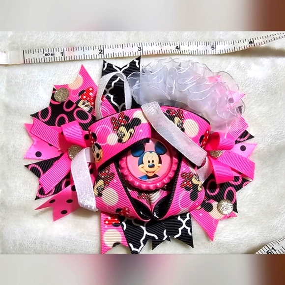 Huge Lot of 23 Boutique Disney Style Alligator Clip Hairbows - Picture 7 of 16